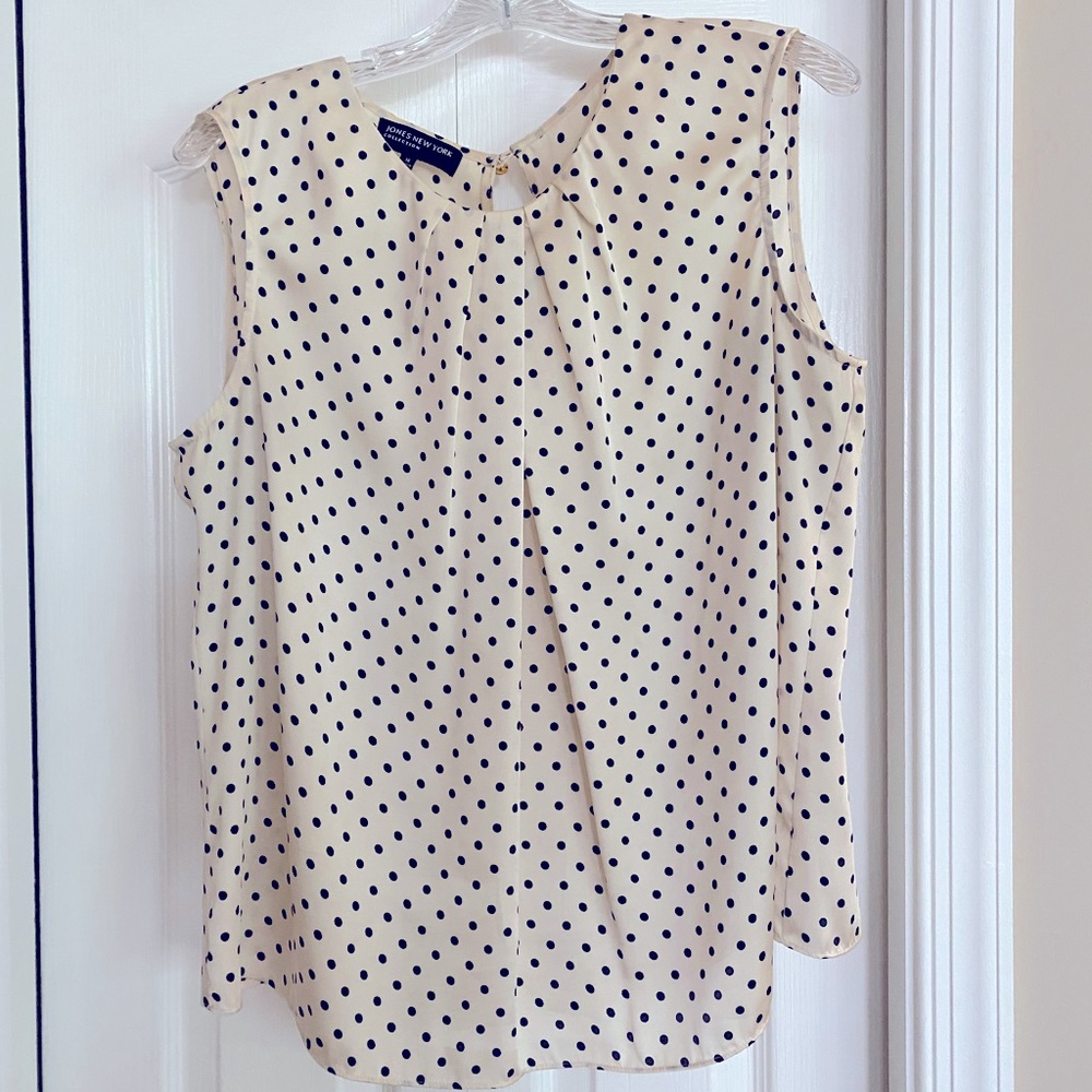 Jones New York Dot Blouse